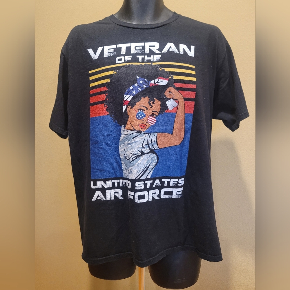 Black Veteran of the United States Air Force T-Shirt